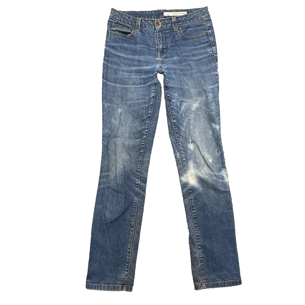 DKNY Skinny Jean Women's 8 Grunge Indie Chic Academia Boho Skater Moto Biker 90s